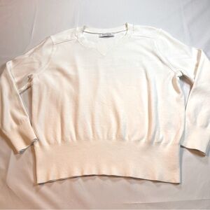 BR Standard Crew Neck White Sweater Women’s Size Large